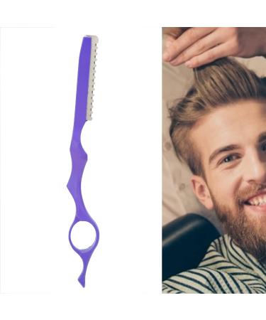 Hair Cutting Razor Hair Razor Professional Hair Styling Trimming Razor Knife Hair Thinning Razor Hair Texturizing Cutting Razor (Purple) - Buy Online on GoSupps.com