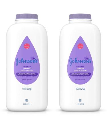 Johnson's Baby Powder, Lavender 15 oz (425 g)(pack of 2)