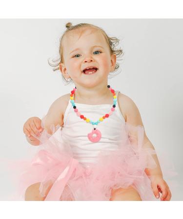 Healvian Beaded Sensory Chew Necklace & Teether for Toddlers - Silicone Teething Toy for Infant Boys & Girls - Buy Online on GoSupps.com
