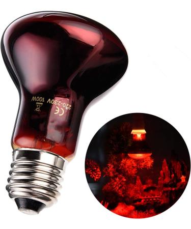 E27 Reptile Light Bulb Amphibians Basking Bulbs Heat Lamps Reptile Heat Light Far-Infrared Basking Spot Lamp UVA Heat Lamp Bulb for Bearded Dragon Turtle Chickens Puppies 100W - Buy Online on GoSupps.com