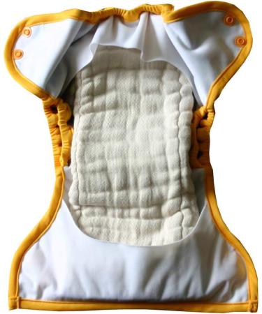 AVO + CADO Bio-Cotton Prefolds Gr.2 - 10 Eco-Friendly Cloth Diaper Inserts - 100% Unbleached ko-Tex Certified - Buy Online on GoSupps.com