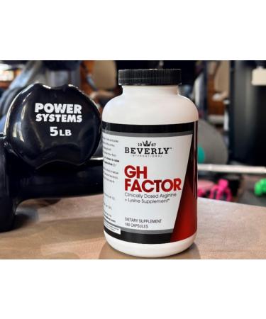 Beverly International GH Factor 180 Capsules. Raise Levels by Up to 8-Fold. Clinically Dosed Arginine + Lysine Supplement. P.M. Growth Promoter for Men & Women. Revitalize Your Physique. - Buy Online on GoSupps.com