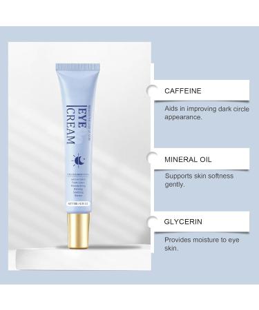 Caffeine Under Eye Cream 5 in 1 Retinol Eye Cream Niacinamide Hyaluronic Acid & Peptides Anti Aging Eye Treatment for Dark Circles Puffiness Bags and Wrinkles - Buy Online on GoSupps.com