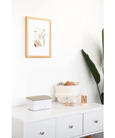 Ubbi Baby Wipes Dispenser - Weighted Plate & Secure Seal | Fresh Wipes Essential for Nursery & Baby Registry - Taupe - Buy Online on GoSupps.com