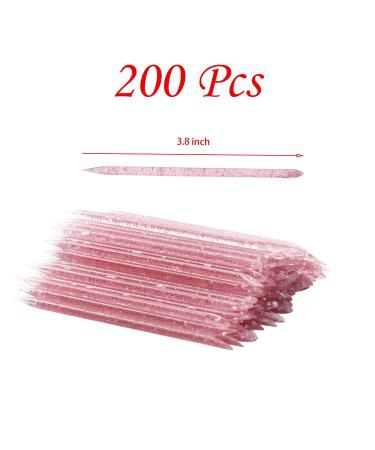 200 PCS Pink Nail Stick Cuticle Pusher & Manicure Pedicure Sticks for Fingernail Care - Buy Online on GoSupps.com