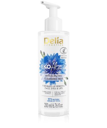 Delia Cosmetics - Ekoflorist - Slip Milk - Vegan Natural Cosmetics with hemp oil and grain flower extract - for all skin types - removes impurities relieves irritation provides moisture - 200ml - Buy Online on GoSupps.com