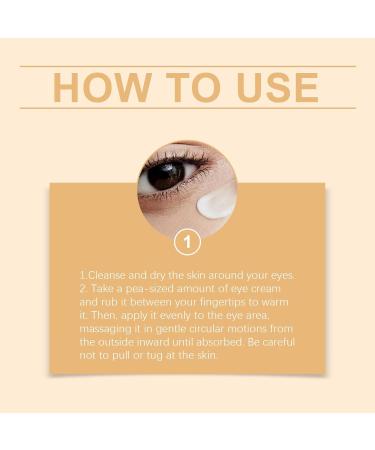  ZHJZGS Peptide eye contour cream brightening moisturizing and soothing formula for comfortable under-eye care helps minimize the appearance of dullness around the eyes (8PCS) - Buy Online on GoSupps.com