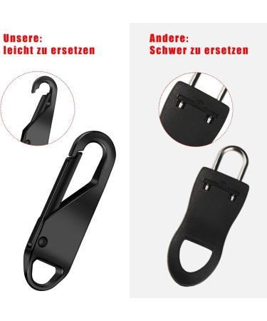 Homgaty 20-Piece Zipper Pull Set | Metal Zipper Repair & Replacement for Suitcases Coats Boots Jackets & Backpacks - International Shipping Available - Buy Online on GoSupps.com
