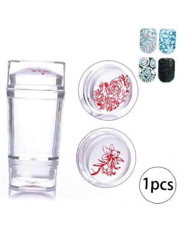 Nail Stamp & Scraper - Clear Silicone Jelly Nail Art Stamper | International Shipping - Buy Online on GoSupps.com