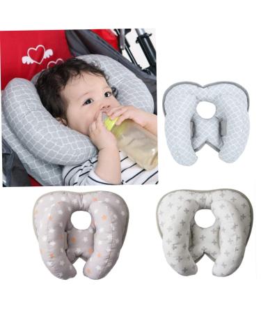 Adjustable Baby Neck Pillow - Cartoon U-Shaped Support for Car Seat & Stroller - White - Buy Online on GoSupps.com
