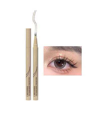 Double Tip Lower Eyelash Pencil Double Tip Quick Dry Waterproof Eyeliner - Smudge Proof Liquid Eyeliner Smooth Quick Dry Long Lasting Longwearing Eye Pencil Easily to Create Any Look Shakven Coffee