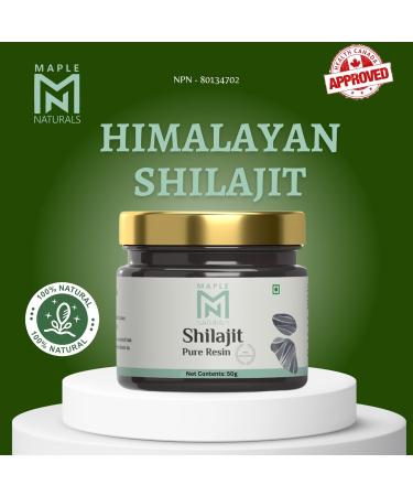 Maple Naturals Himalayan Shilajit Resin 50g/1.76oz 100% Pure - Buy Online on GoSupps.com
