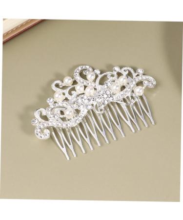 Didiseaon Hair Pearls Hair Claw Clips for Women Pearl Bridal Side Combs Pearl Bridal Comb Womens Hair Clips Wedding Veils Bride Veil Rhinestone Headpiece Hair Ornament Rose Women's Metal Pin - Buy Online on GoSupps.com