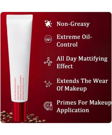 Oil-absorbing makeup primer Waterproof and sweat-proof matte makeup primer Moisturizing and firming matte makeup primer Suitable for all skin types 1pcs - Buy Online on GoSupps.com