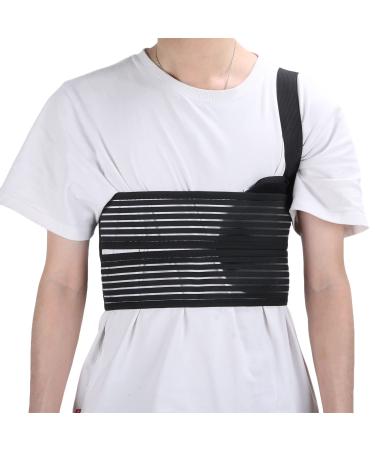 Rib Support Brace Breathable Rib Chest Support Broken Rib Brace Rib Injury BinderBelt with Stable Support Convenient To Use for Sore or Bruised Ribs Support Sternum Injuries (M) M M