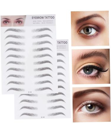 Ipetboom 6 Pcs 3d Eyebrow Stickers Eyebrow Trimming Tool 6d ze008x3pcs Blackx3pcs - Buy Online on GoSupps.com
