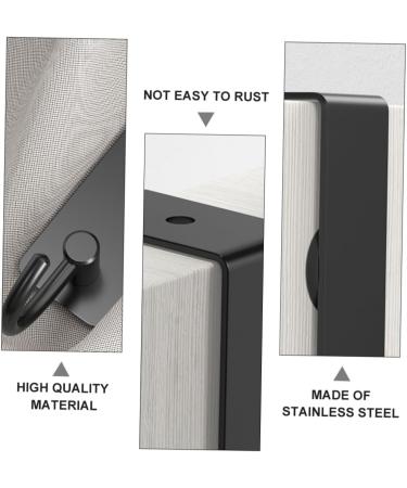 Housoutil Stainless 4 Pcs Door Hook Wall Mounted Clothes Hanger Hooks for Hats Towel Hanger Door Hanger Porch Cloth Hook - Buy Online on GoSupps.com