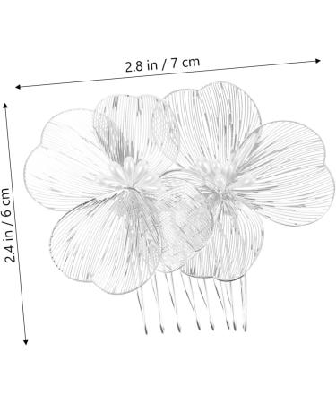 FRCOLOR Golden Hair Comb Hair Accessories for Women Flower Headpiece Side Hair Comb with Floral Pattern Hair Accessories for Women Wedding Hair Side Comb Flower Hair Side Comb Bridal Hair Comb - Buy Online on GoSupps.com