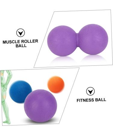 Beavorty Peanut Yoga Massage Ball & Roller - Double Muscle Relief & Lacrosse Trainer - Violet - Buy Online on GoSupps.com