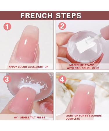 Silicone Nail Art Stamper Kit with 4 Sizes & Scrapers - Clear Round Square Jelly Stamper for Nail Stamping, DIY Nail Decoration - Nail Stamping Kit for Polish - Buy Online on GoSupps.com