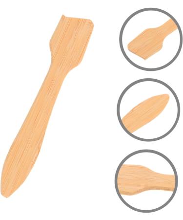  PACKOVE PACKOVE 5 Pieces Spatula for Facial Mask Eye Mask Massage Spoon Face Mask Spoon Skin Care Spatula Makeup Spatula Small Facial Spatula Makeup Mixing Spoons Light Brown Wooden - Buy Online on GoSupps.com