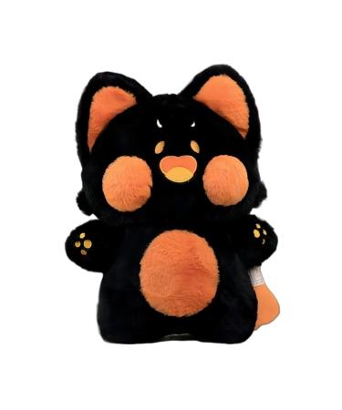 TOPLITHE Cute Cat Plush Kawaii Stuffed Animal Pet Kitty Soft Anime Cat Plush Pillow for Boys Girls Birthday Gift (Color : Black Size : 40CM/15IN) 40CM/15IN Black
