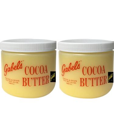 Gabel s Cocoa Butter 13oz (Yellow) Authentic Manufacturer Direct has protection seal logo in black label on the jar Pack of 2