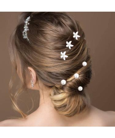 23-Piece Wedding Hair Pins Set - Bridal Pearl Rhinestone Hair Clips for Bridesmaid Women - Buy Online on GoSupps.com