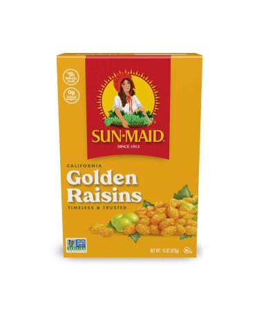 Sun-Maid California Dried Golden Raisins 15oz - No Added Sugar, Naturally Sweet Fruit (Pack of 3) - Buy Online on GoSupps.com