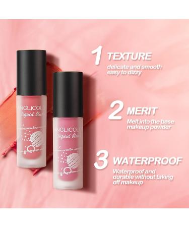 3PCS Anglicolor Cream Liquid Blush Set - Matte Velvet Milk Blush Stick for Christmas Gifts - Skin Friendly, Natural Blush for Cheeks, Lips & Eyeshadow - Buy Online on GoSupps.com