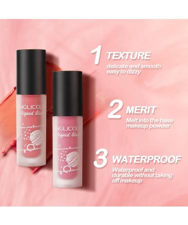 Buy Anglicolor 3PC Blush Liquid Cream - Velvety Matte Rouge Makeup for Natural Beauty | International Shipping Available - Buy Online on GoSupps.com
