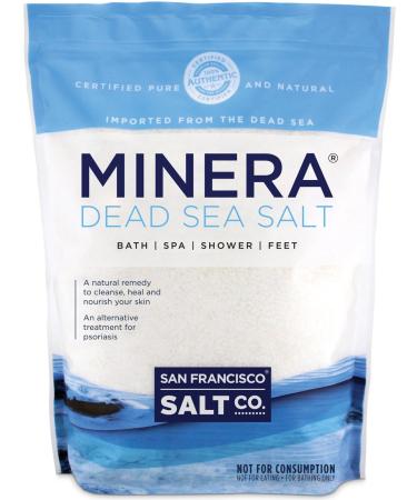 Minera Dead Sea Salt, 19 lbs. Fine. 100% Pure and Authentic. Natural Treatment for Psoriasis, Eczema, Acne and More 19 Pound (Pack of 1)