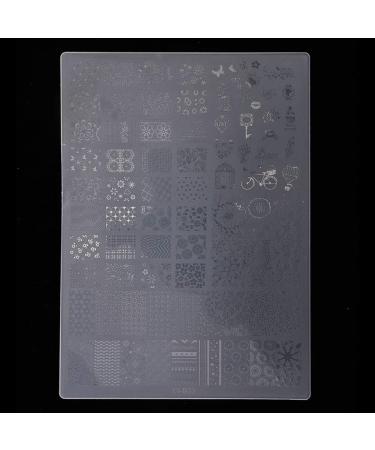Nail Art Template Plastic Nail Stamping Plates Stencil Manicure Stamping Animal Flower Nail Art Stencil Versatility for Women Kid Art Decoration(XY-B02) - Buy Online on GoSupps.com