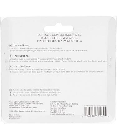Makin's Professional Ultimate Clay Extruder Discs Set D - 10/Pkg | Polymer Clay Tool - Buy Online on GoSupps.com