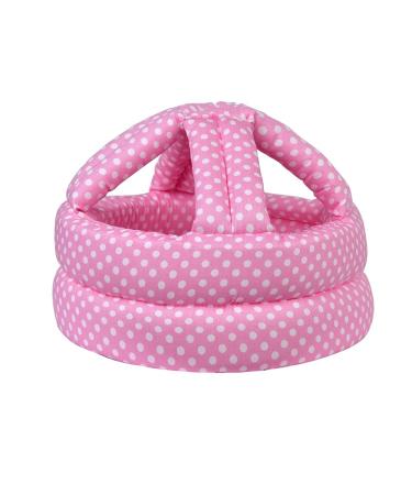 Baby Head Protector for Crawling Infant Safety Helmet & Walking Baby Helmet for Age 6-36 Months Pink DOT(1pc)
