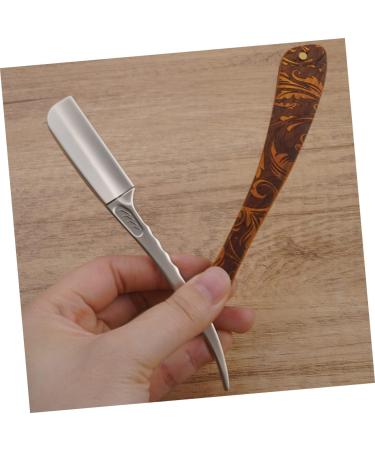 Beavorty 2-in-1 Folding Razor Holder | Stainless Steel Barbershop Razor Blades | Rustproof Straight Shave for Men | Durable Hairdressing Blade Supply - Buy Online on GoSupps.com