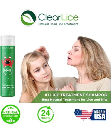Clearlice Hair Lice Treatment Kit - Comb & Cap Included | For Children & Teens | Treats Head Lice & Super Lice | Natural Enzymes & Essential Oils - 4 Piece Set - Buy Online on GoSupps.com