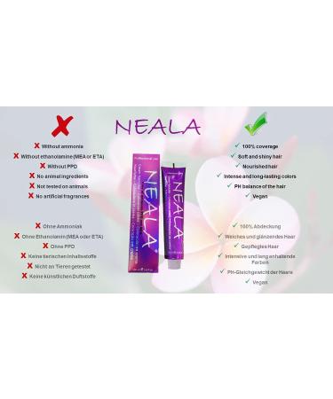 NEALA-06 Dark Blonde Professional Hair Color - Ammonia-Free PPD & MEA Free Permanent Color 100ml - 1 Pack - Buy Online on GoSupps.com