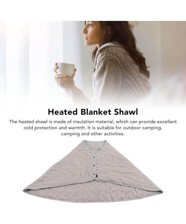 USB Heated Scarf - Gray 3 Speeds | Comfortable Portable Blanket for Camping & Office - Buy Online on GoSupps.com