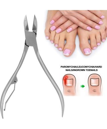 Nail Cuticle Nippers Easily Trim Toenail Improve Paronychia and Leuconychia Made of Stainless Steel Ergonomic Design Cuticle Nippers for Solving Nail Skin - Buy Online on GoSupps.com