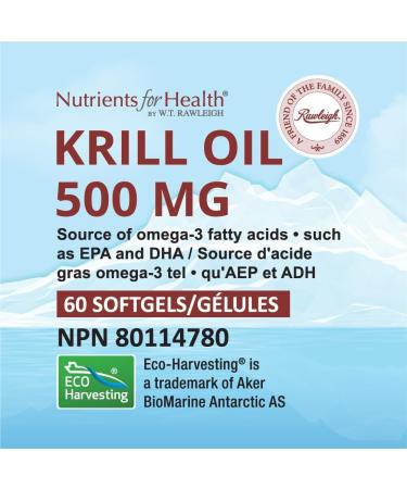 Rawleigh Antarctic Superba Krill Oil 500mg: 60 Softgels - Heart Health Dietary Supplement - Buy Online on GoSupps.com