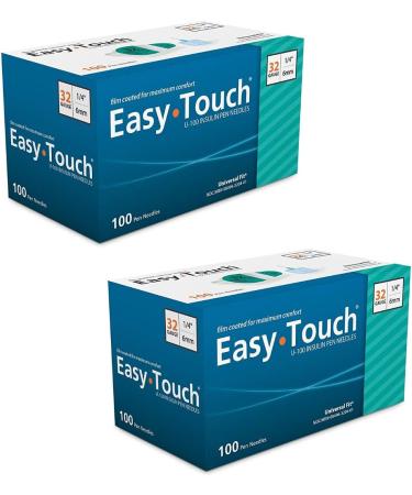 Easy Touch 32G 1/4 Inch Disposable Pen Needles (200 Count) - Compare to B-D Nano & NovoFine - Buy Online on GoSupps.com