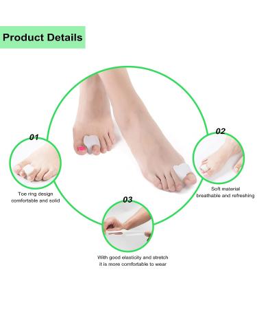 LOEFLIVG Toe Separators - Bunion Corrector Gel Toe Separators for Gout Relief - Temporary Bunion Corrector for Women & Men (4-PCS) - Buy Online on GoSupps.com