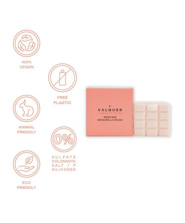 Valquer Laboratorios Solid Hair Mask with Vegetable Oil | 93% Natural Ingredients | Nourish & Moisturize Hair - 50g - Buy Online on GoSupps.com