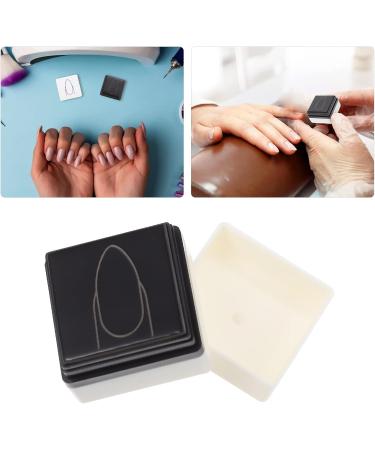 Lurrose Nail Dyhadrator Silicone Stamps Manicure Stamper Nail Salon Nail Painting Practice Stamper Salon Nail Art Painting Seal Manicurist 3.6x3.6cm White 2 - Buy Online on GoSupps.com