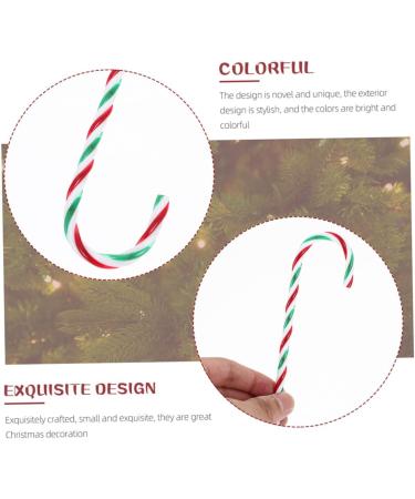 HOOTNEE 25pcs Simulated Candy Cane Christmas Tags Holiday Candy Canes Hanging Candy Canes Plastic As Shown 15X4cm - Buy Online on GoSupps.com