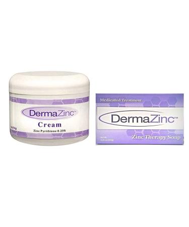 DermaZinc Cream & Zinc Therapy Bar Soap Skin Duo