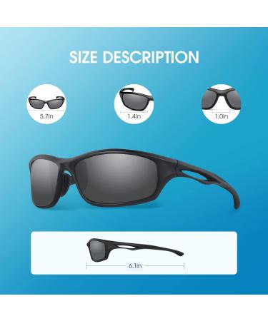 Shop Duduma Polarized Men's Sunglasses - UV400 Sports Glasses for Fishing & Biking - TR90 Lightweight Frame - Buy Online on GoSupps.com