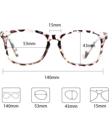 Cyxus Blue Light Glasses | UV Filter Anti Eye Strain Leopard Print Spring Hinge - Buy Online on GoSupps.com