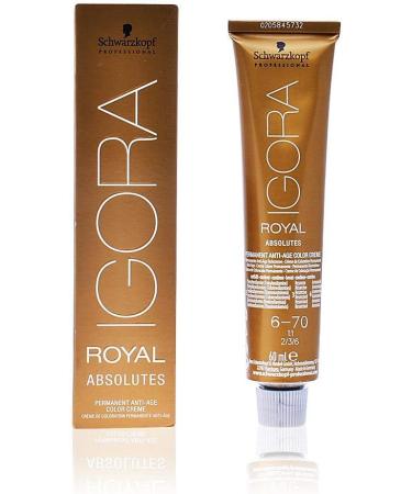 Schwarzkopf IR Absolutes 6-70 Dark Blonde Copper Natural 60ml - Pack of 1 - Buy Online on GoSupps.com